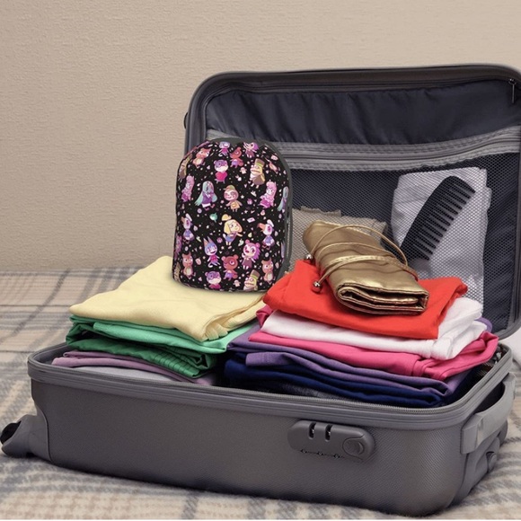 Drawstring Barrel Cosmetic Travel Bag - Picture 7 of 7